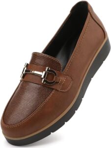 Women's Classic Comfort Leather Slip-On Loafers