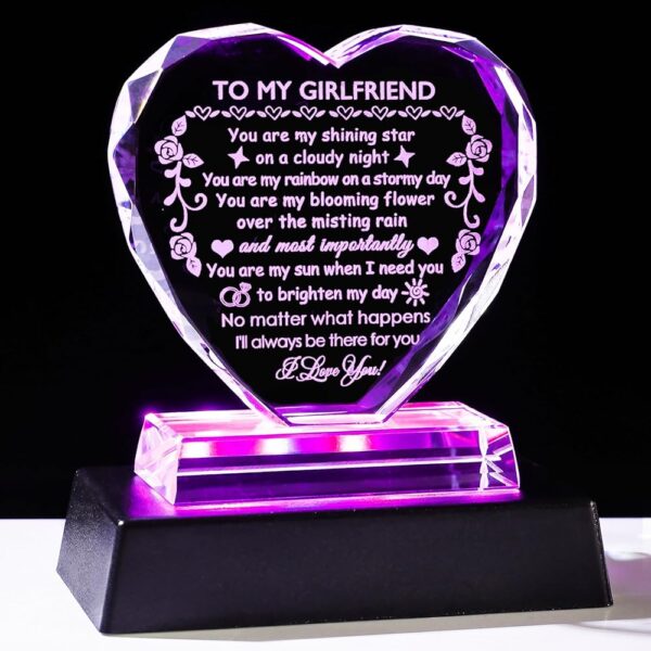 YWHL Romantic Crystal Heart Keepsake Gift