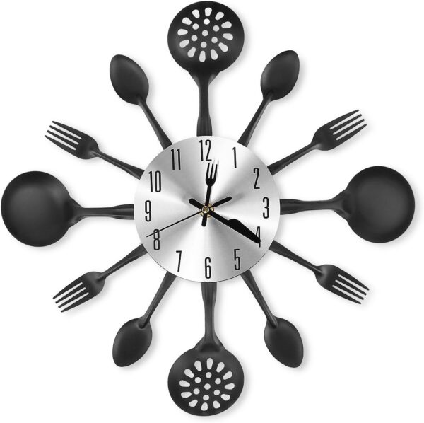 14 Inch Cutlery Kitchen Wall Clock