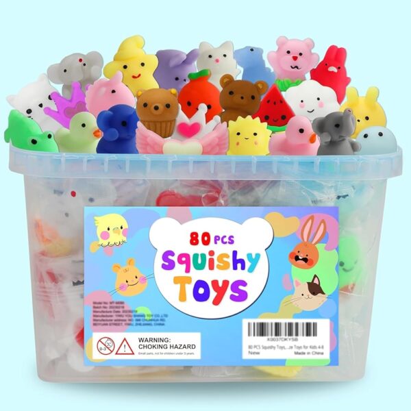 80Pcs Kawaii Squishy Toys for Kids