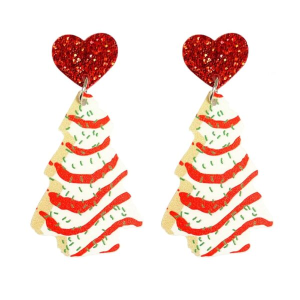 Colorful Christmas Tree Dangle Earrings