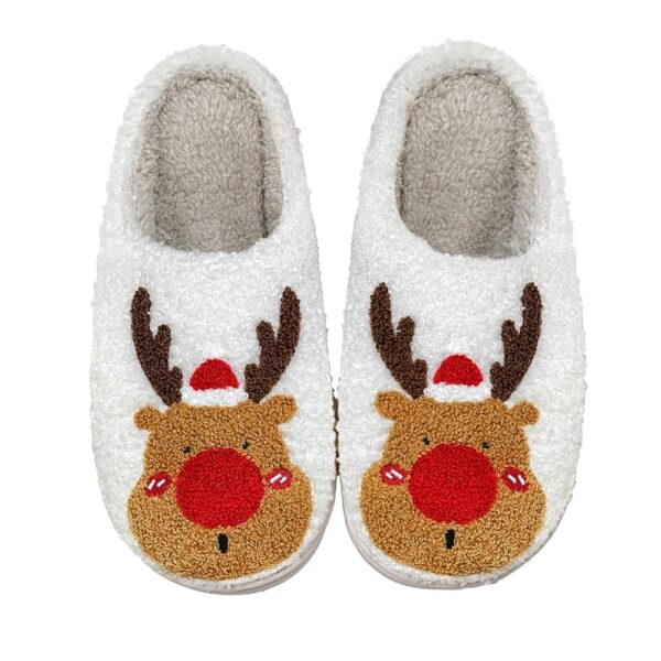 Cozy Reindeer Christmas Slippers for All