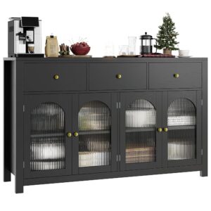 FINETONES 55.1" Farmhouse Buffet Cabinet