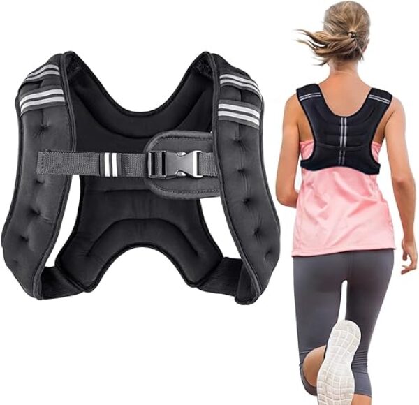 Henkelion Weighted Vest Weight Vest for Men Women Kids Weights Included, Body Weight Vests Adjustable for Running, Training Workout, Jogging, Walking