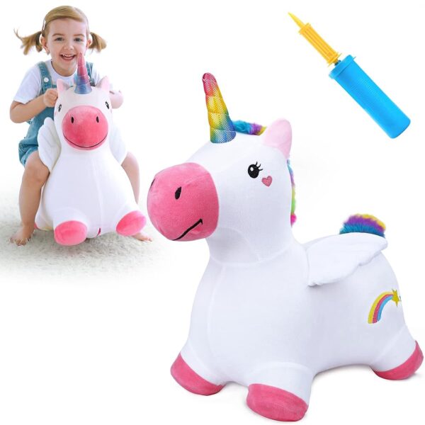 iPlay, iLearn Inflatable Unicorn Hopper Toy