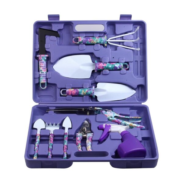 JUMPHIGH 10-Piece Floral Garden Tools Set