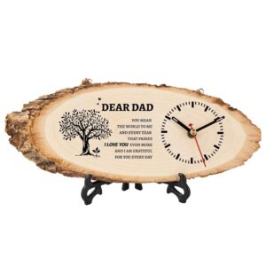 Personalized Wooden Clock for Dad