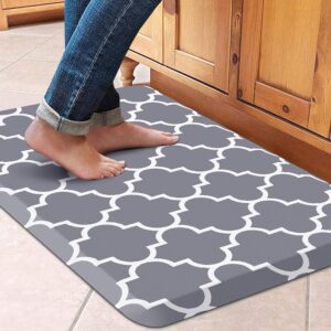 WISELIFE Anti-Fatigue Kitchen Mat Grey