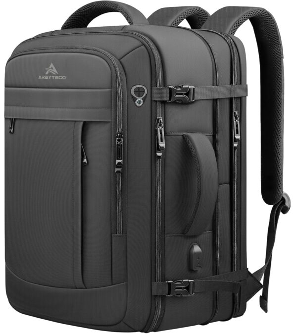 55L Extra Large Expandable Travel Laptop Backpack