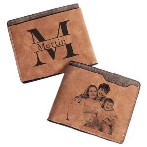 Custom Engraved Photo Wallet for Men