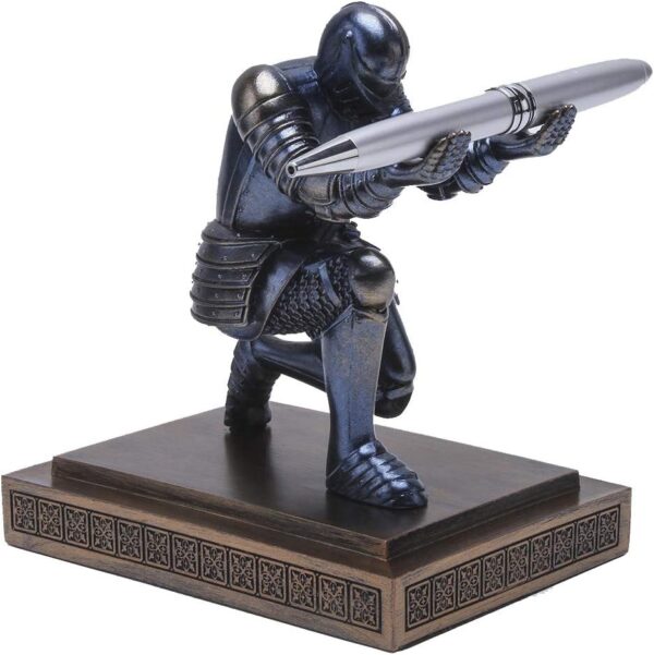 Knight Resin Pen Holder with Cool Pen