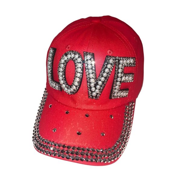 Popfizzy Rhinestone Love Hats for Women