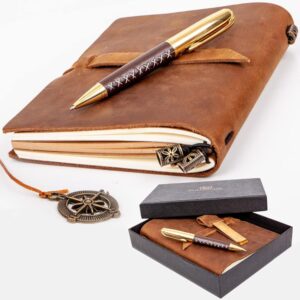 Premium Leatherbound Writing Journal Set