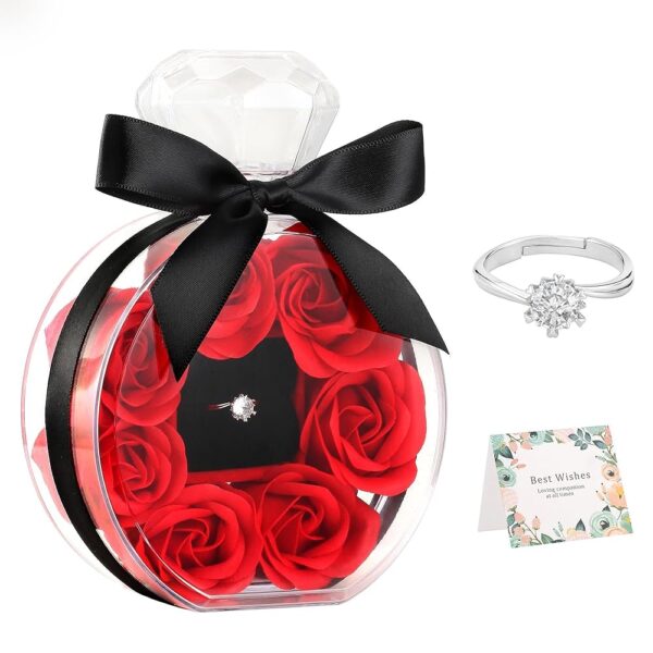 Preserved Rose Ring Box Gift for Her