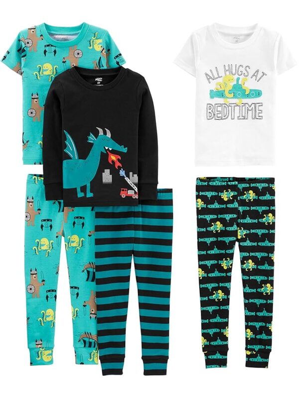 Simple Joys Boys' Cotton Pajama Set