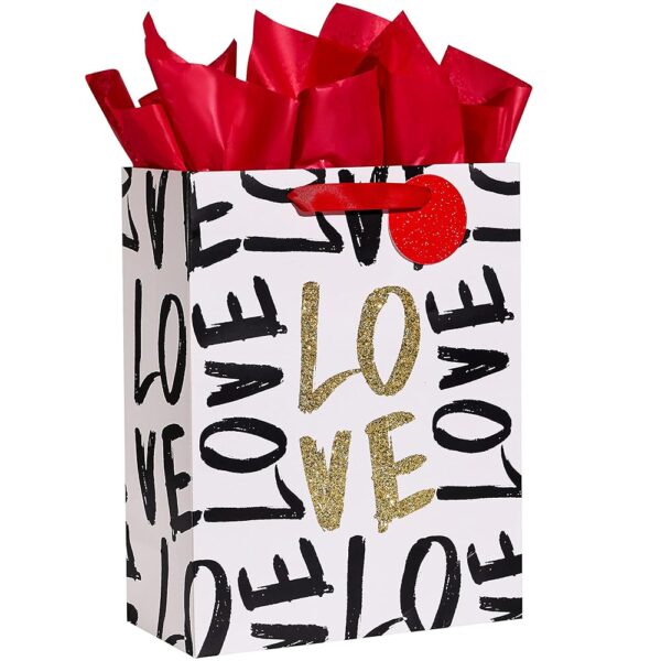 SUNCOLOR 13" Large Gift Bag - LOVE