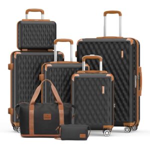 7-Piece Melalenia Hard Shell Luggage Set